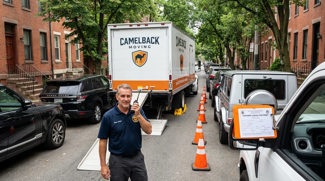 City street loading permit setup in Shamokin, PA